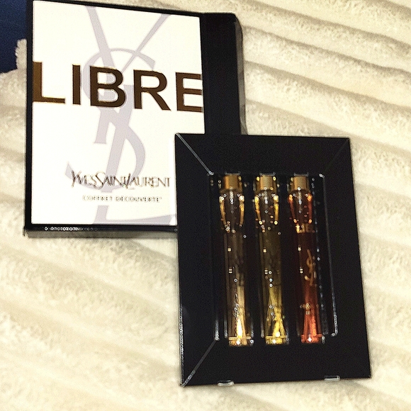 NWT YSL BEAUTY LIBRE DISCOVERY SET 3 BOTTLES EDF EDP 0.3 oz 10 ml PERFUME BEAUTE - Picture 6 of 11